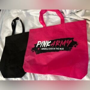 Pink ARMY tote with 🎉BONUS 🎉Black Tote Bag